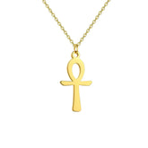 Collier Pendentif Croix Ankh Homme - 45-50cm / Or