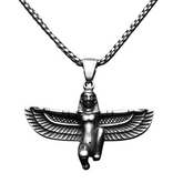 Collier Pendentif Déesse Isis - 46x53mm / Argent