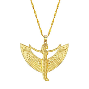 Collier Pendentif Déesse Isis Egypte - 45-50cm / Or