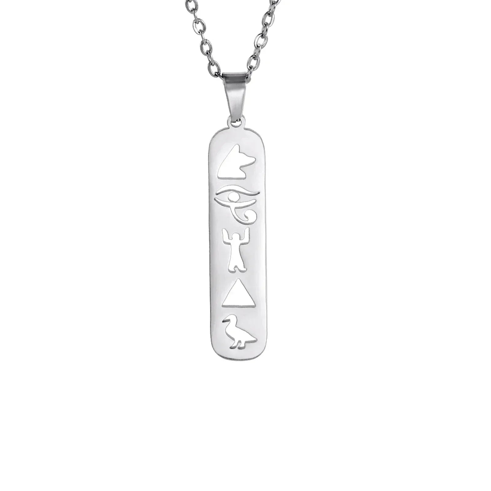 Collier Pendentif Égyptien - 45-50cm / Argent