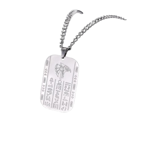 Collier Pendentif Égyptien Cartouche