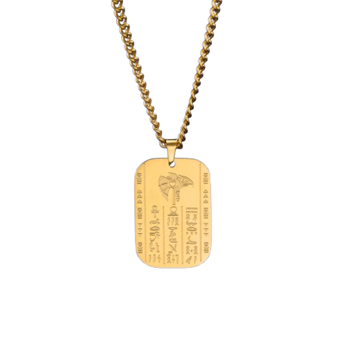 Collier Pendentif Égyptien Cartouche