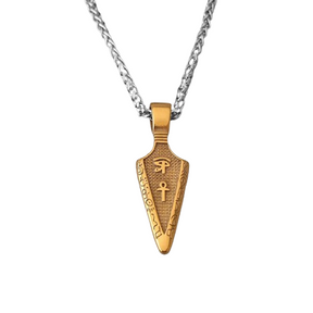 Collier Pendentif Egyptien Homme - 60cm / Or