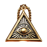 Collier Pendentif Oeil Egyptien - 60cm / Or