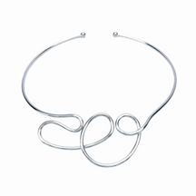 Collier Plastron Original - Argent / 14cm