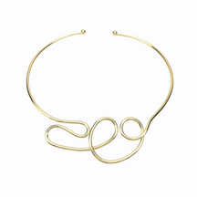 Collier Plastron Original - Or / 14cm