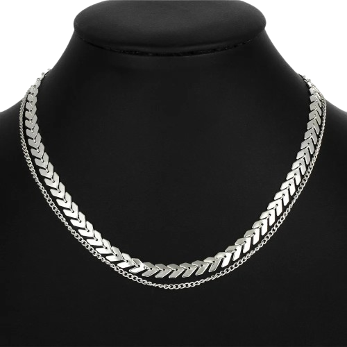 Collier Ras de Cou Argent | Argent - 55 à 62cm