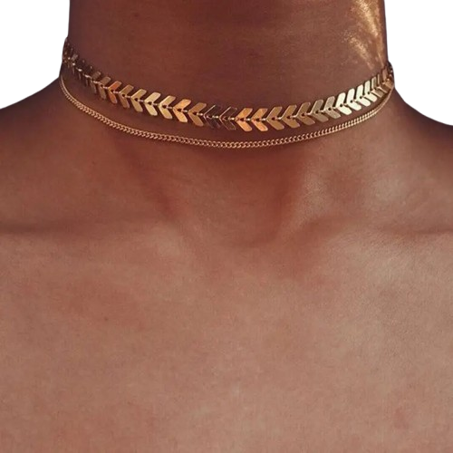 Collier Ras de Cou Argent | Or - 55 à 62cm