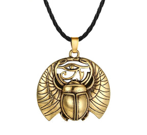 Collier Scarabée Egyptien