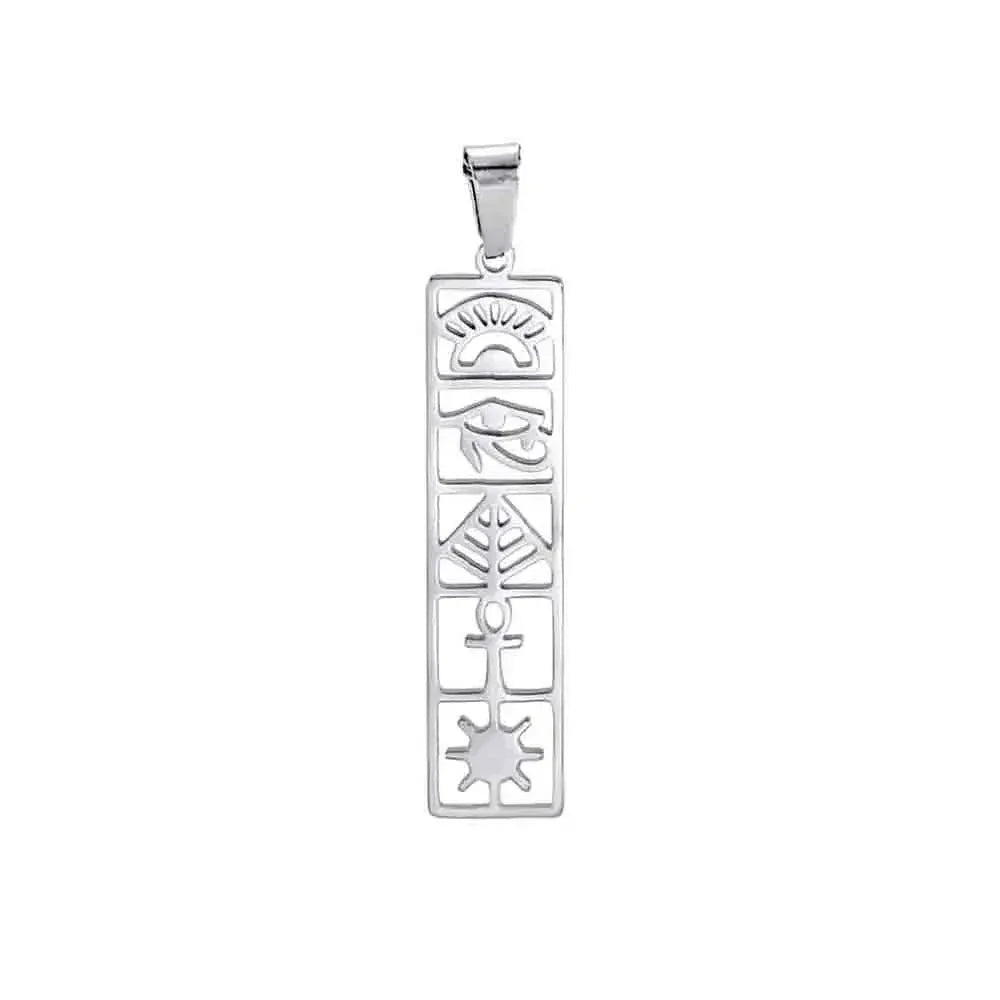 Pendentif Ecriture Egyptienne - 8x34mm / Argent