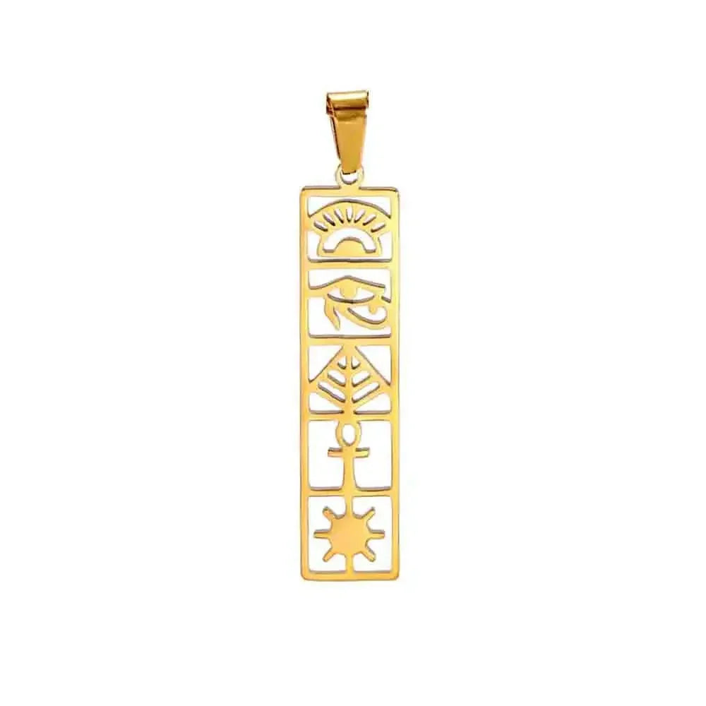 Pendentif Ecriture Egyptienne - 8x34mm / Or