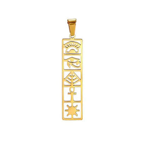 Pendentif Ecriture Egyptienne - 8x34mm / Or