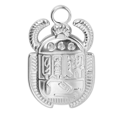 Pendentif Scarabée Doré - 20x13mm / Argent