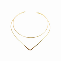 Plastron Acier Femme - Or / 13cm