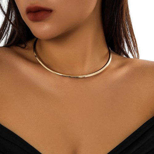 1pc - Appret Accessoire Collier Tour de Cou Coton ciré Beige et Acier 1pc - Appret Accessoire Collier Tour de Cou Coton ciré Beige et Acier